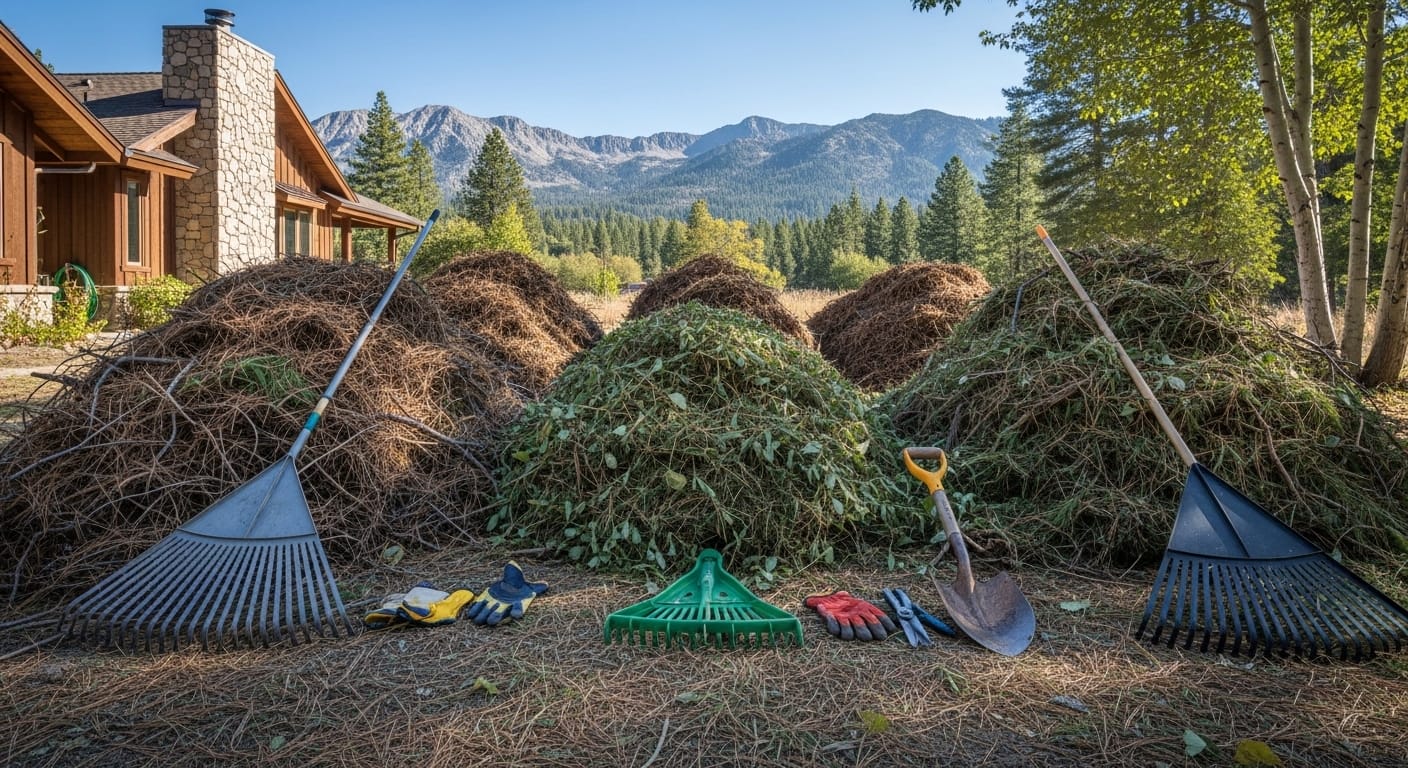 Green waste preparation for Alpine County spring cleanup
