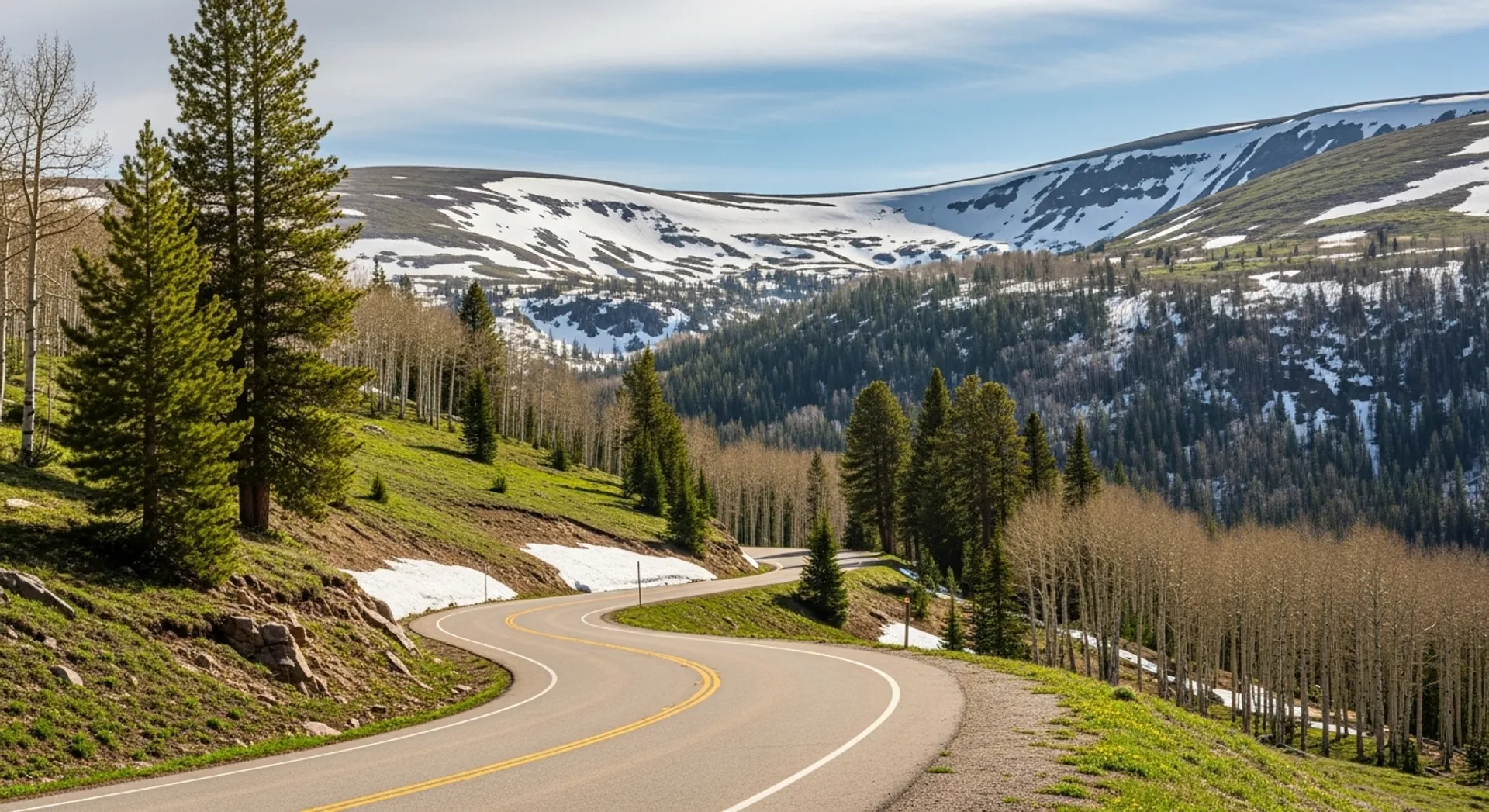 Monitor Pass scenic drive in spring 2026