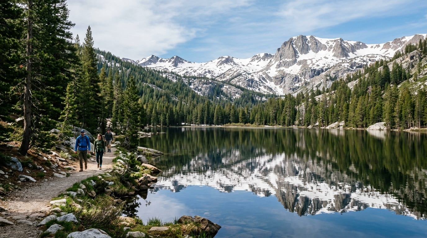 Lake Alpine stop along the Ebbetts Pass Scenic Drive
