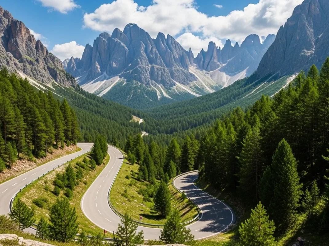 Ebbetts Pass Scenic Byway in Alpine County California with winding mountain road, pine forest, and alpine views